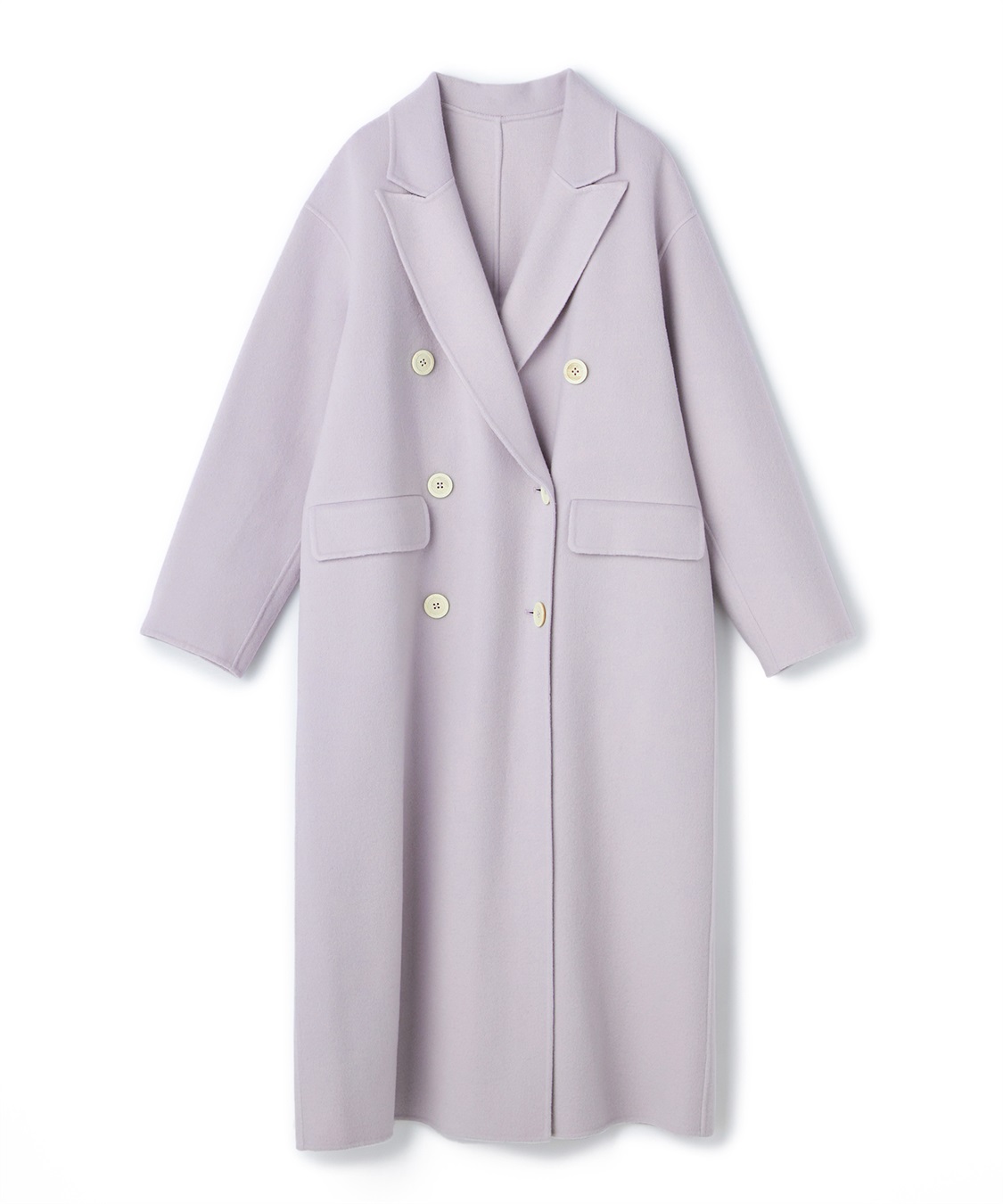 49AV JUNKO SHIMADA リバー仕立てダブルロングコート_variation_1