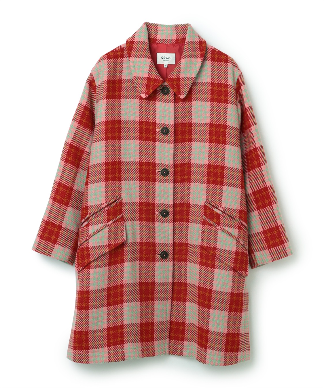 49AV JUNKO SHIMADA 【TIME SALE】ツイード風クラシカルチェックコート_variation_1