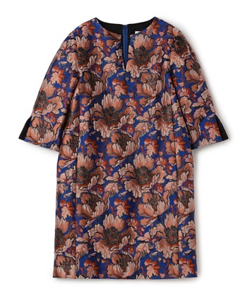 フラワー柄ワンピース(ブルー-9号)