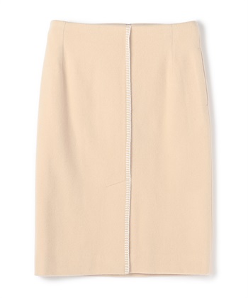 ニットステッチメルトンスカート(ベージュ-9号)