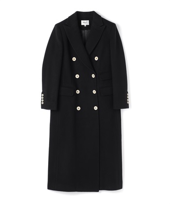 メルトンチェスターコート(ブラック-9号)