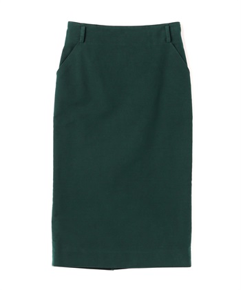 コットンチノタイトスカート(ダークグリーン-9号)