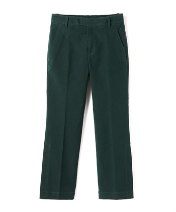 コットンチノストレートパンツ(ダークグリーン-7号)