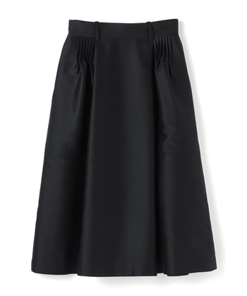 タフタ風フレアスカート(ブラック-9号)