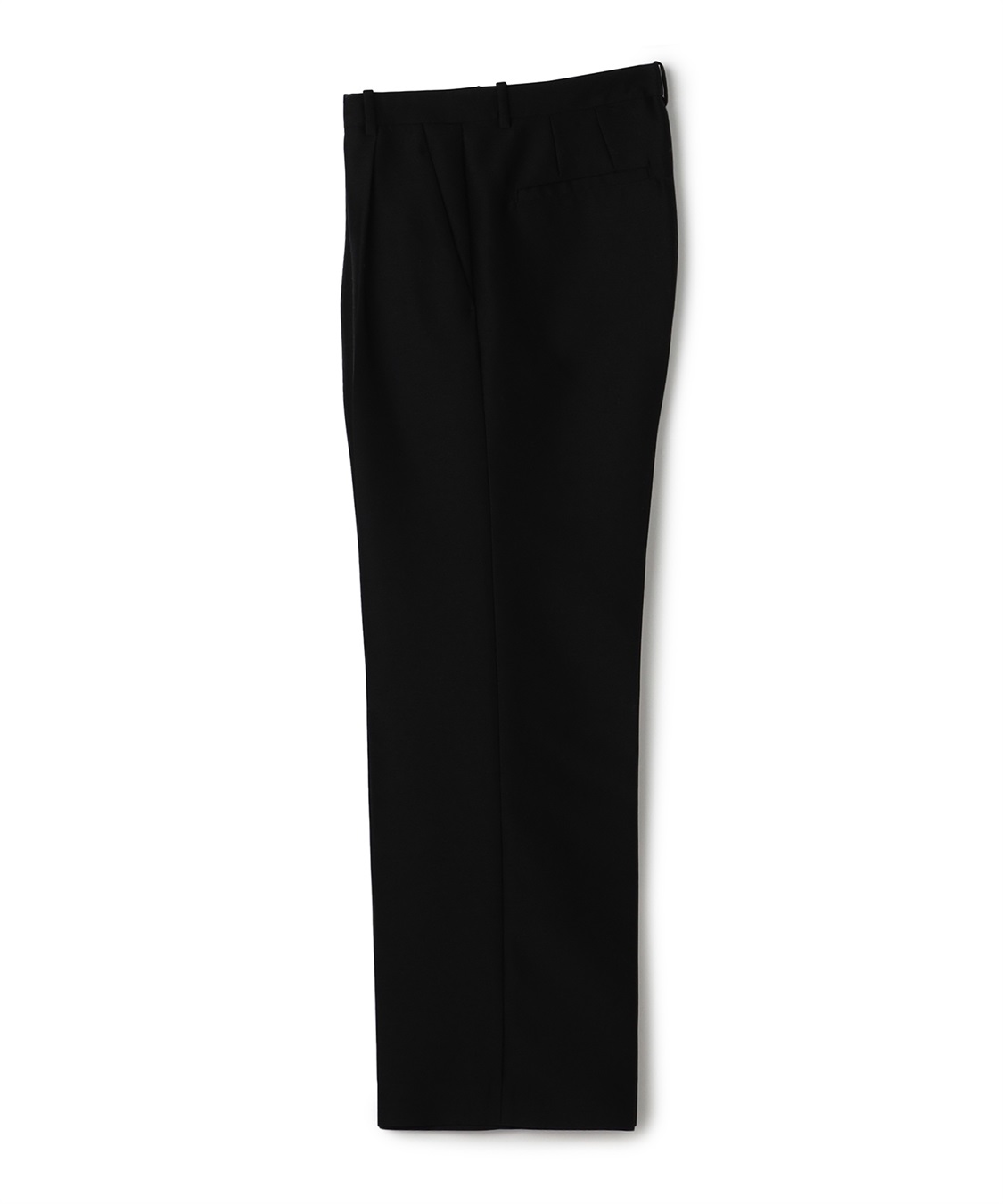 週末限定値下げ中！BUNON ヘムタックパンツ 黒 mizuiro ind（ミズイロインド） ワイド タック パンツ / レディース