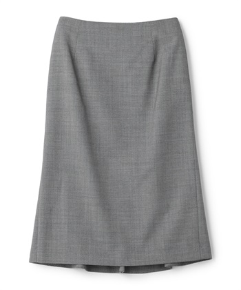 バーズアイバックドレープスカート(ブラック-9号)