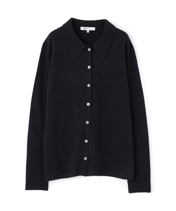 【ECO】ニットシャツ(ブラック-9号)