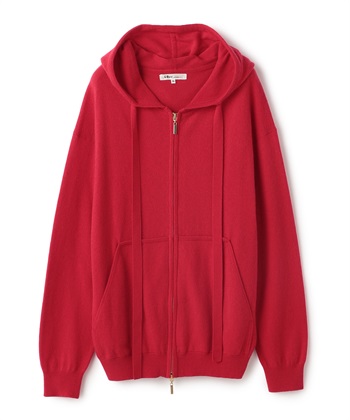 【ECO】ジップパーカー(レッド-9号)