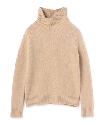 【ECO】ラグランスリーブハイネックニット(モカ-9号)