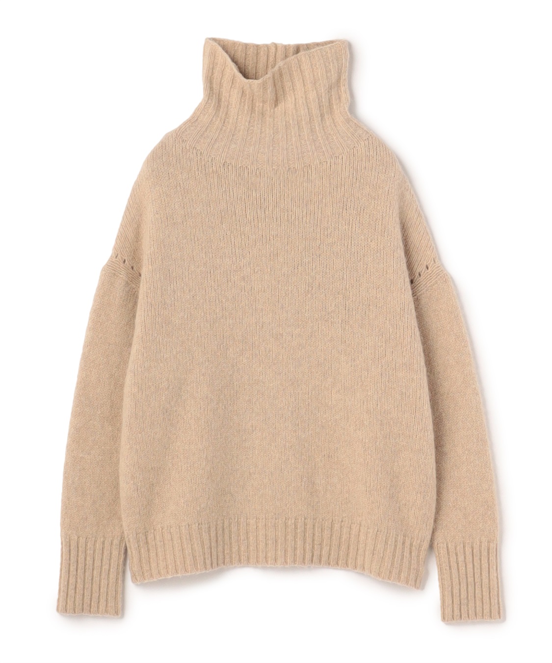 ECO】ドロップショルダータートルネックニット 49AV JUNKO SHIMADA