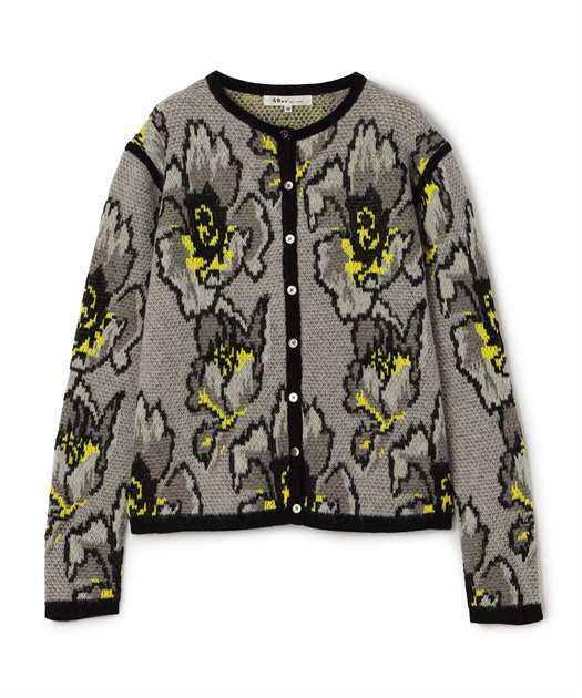 TIME SALE】フラワー柄ニットカーディガン 49AV JUNKO SHIMADA