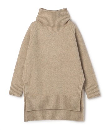 タートルネックニット(ベージュ-9号)