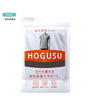 【HOGUSU】3分袖クルーネックTシャツ