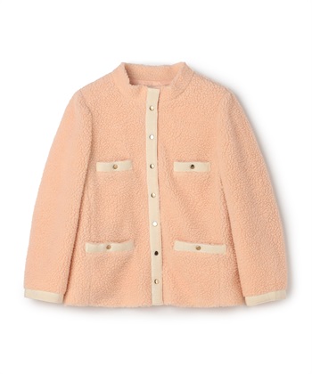 ボアノーカラーブルゾン(ピンク-9号)