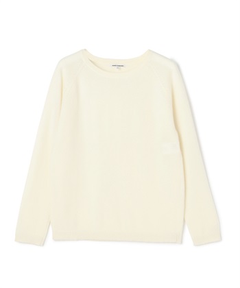 カシミアクルーネックニット(オフホワイト-9号)