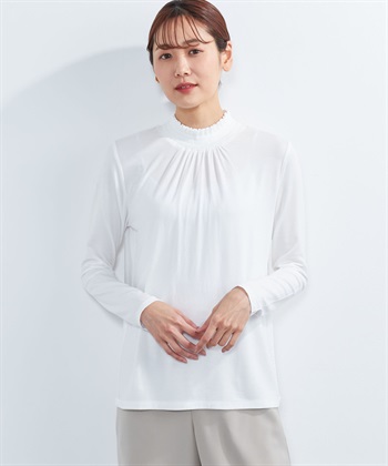 A/C DESIGN BY ALPHA CUBIC シャーリングハイネックカットソー_variationthumb_2