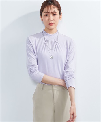 A/C DESIGN BY ALPHA CUBIC シャーリングハイネックカットソー_variationthumb_4