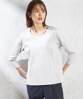 A/C DESIGN BY ALPHA CUBIC WフロントスムースTシャツ_variationthumb_1