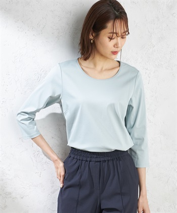 A/C DESIGN BY ALPHA CUBIC WフロントスムースTシャツ_variationthumb_3