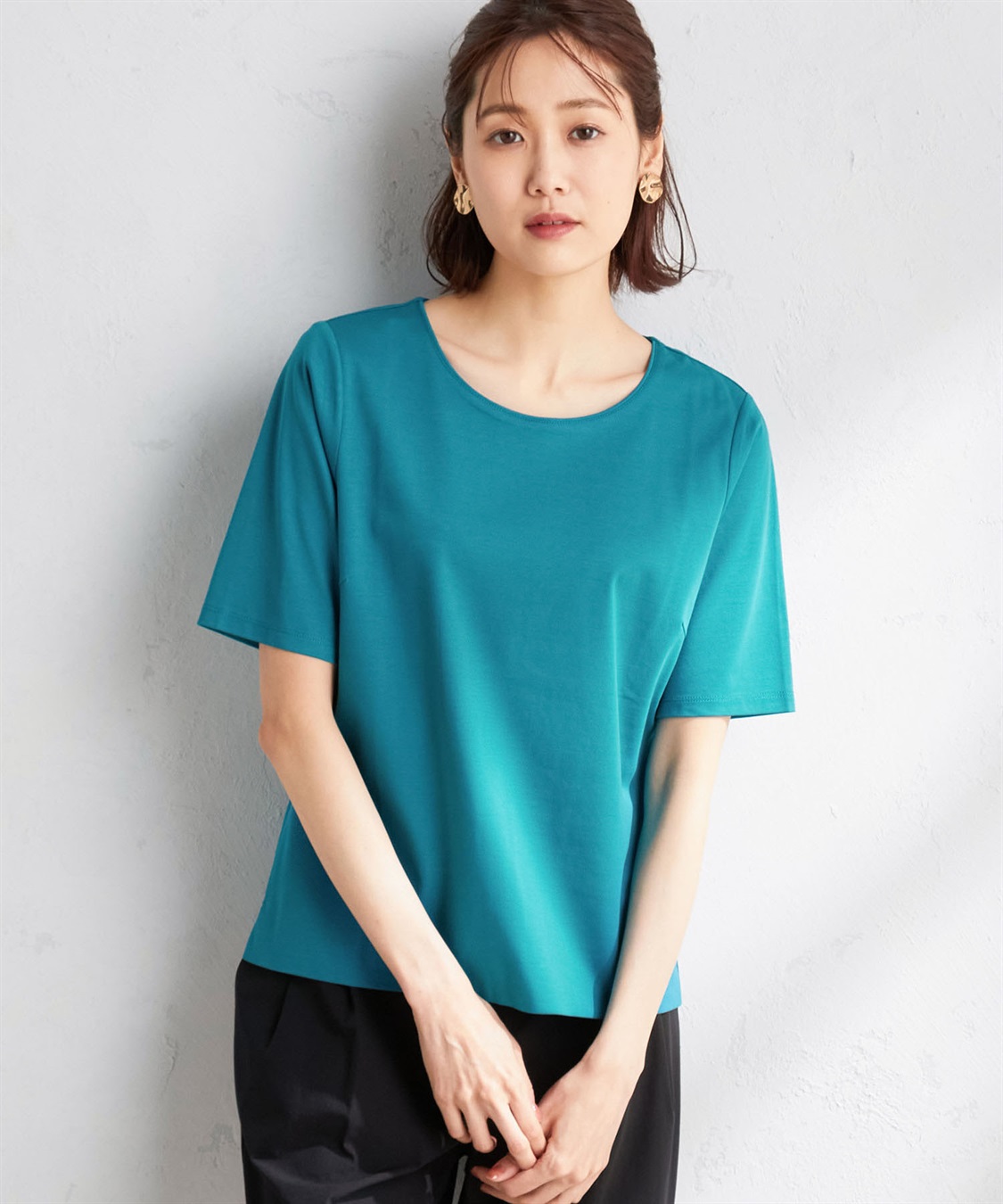 A/C DESIGN BY ALPHA CUBIC 【接触冷感】5分袖Tシャツ_variation_3