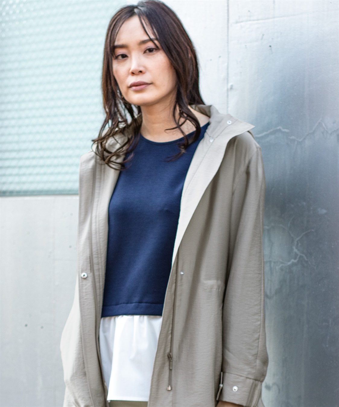 A/C DESIGN BY ALPHA CUBIC パフスリーブドッキングプルオーバー_main