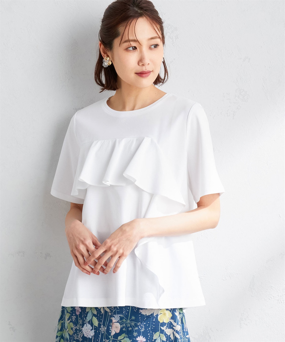 A/C DESIGN BY ALPHA CUBIC 【接触冷感】フリルディティールプルオーバー_variation_1