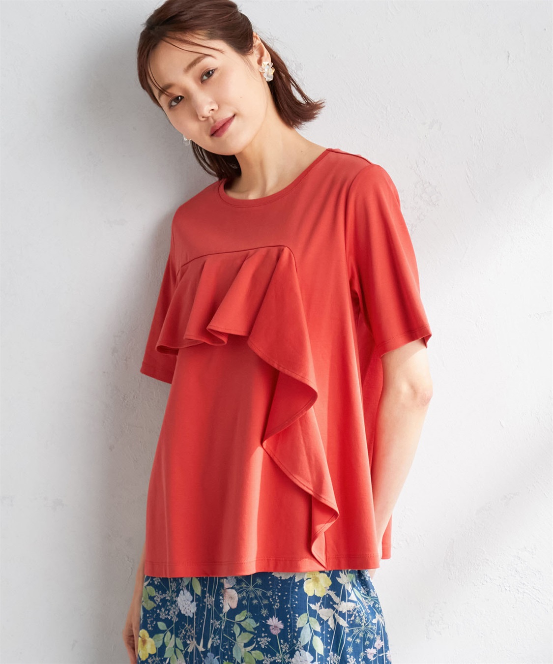 A/C DESIGN BY ALPHA CUBIC 【接触冷感】フリルディティールプルオーバー_variation_3