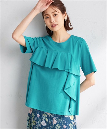 A/C DESIGN BY ALPHA CUBIC 【接触冷感】フリルディティールプルオーバー_variationthumb_2