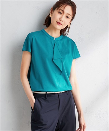 A/C DESIGN BY ALPHA CUBIC 【接触冷感】ボウタイ風プルオーバー_variationthumb_2