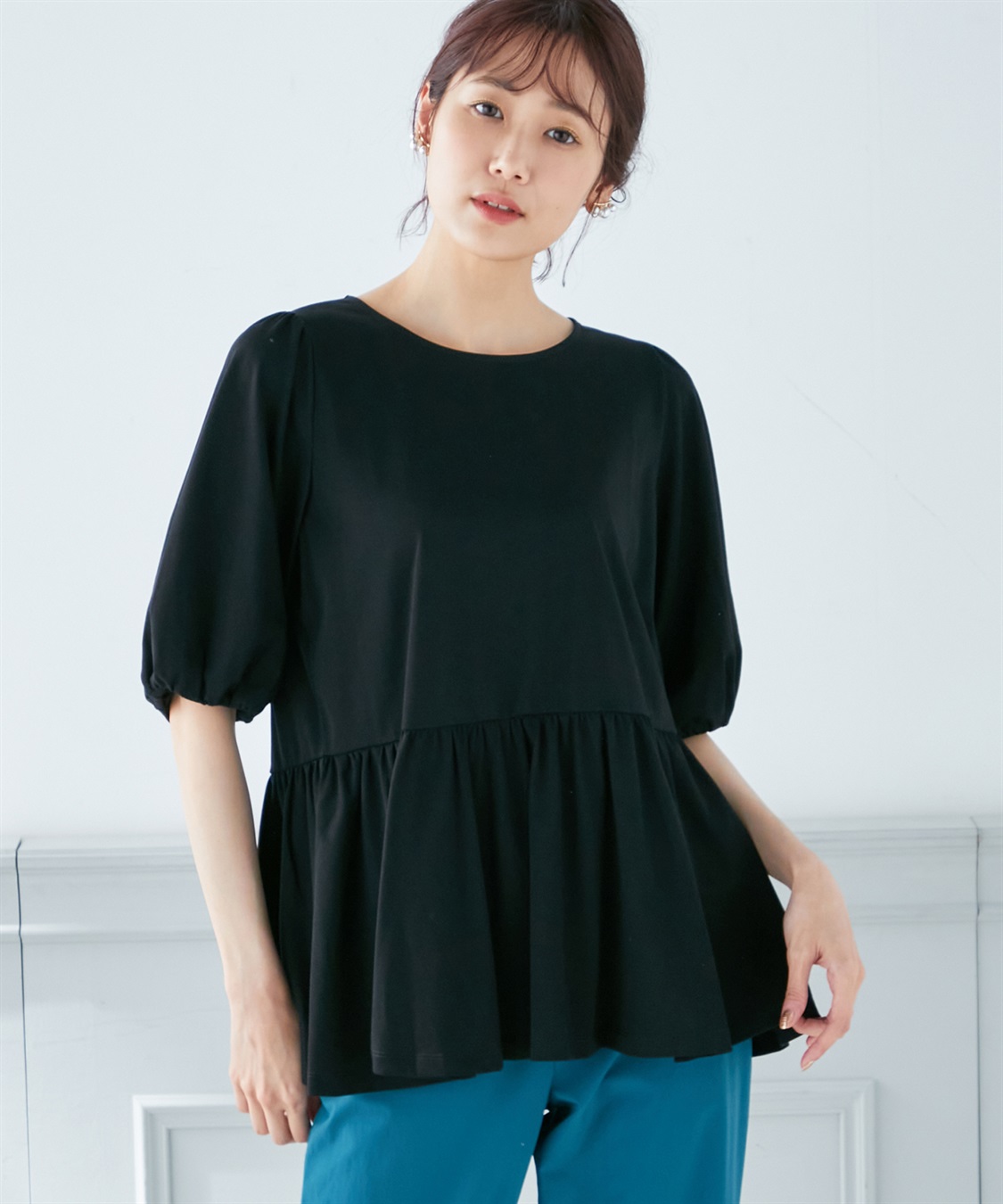 A/C DESIGN BY ALPHA CUBIC 【接触冷感】ティアードカットプルオーバー_variation_1