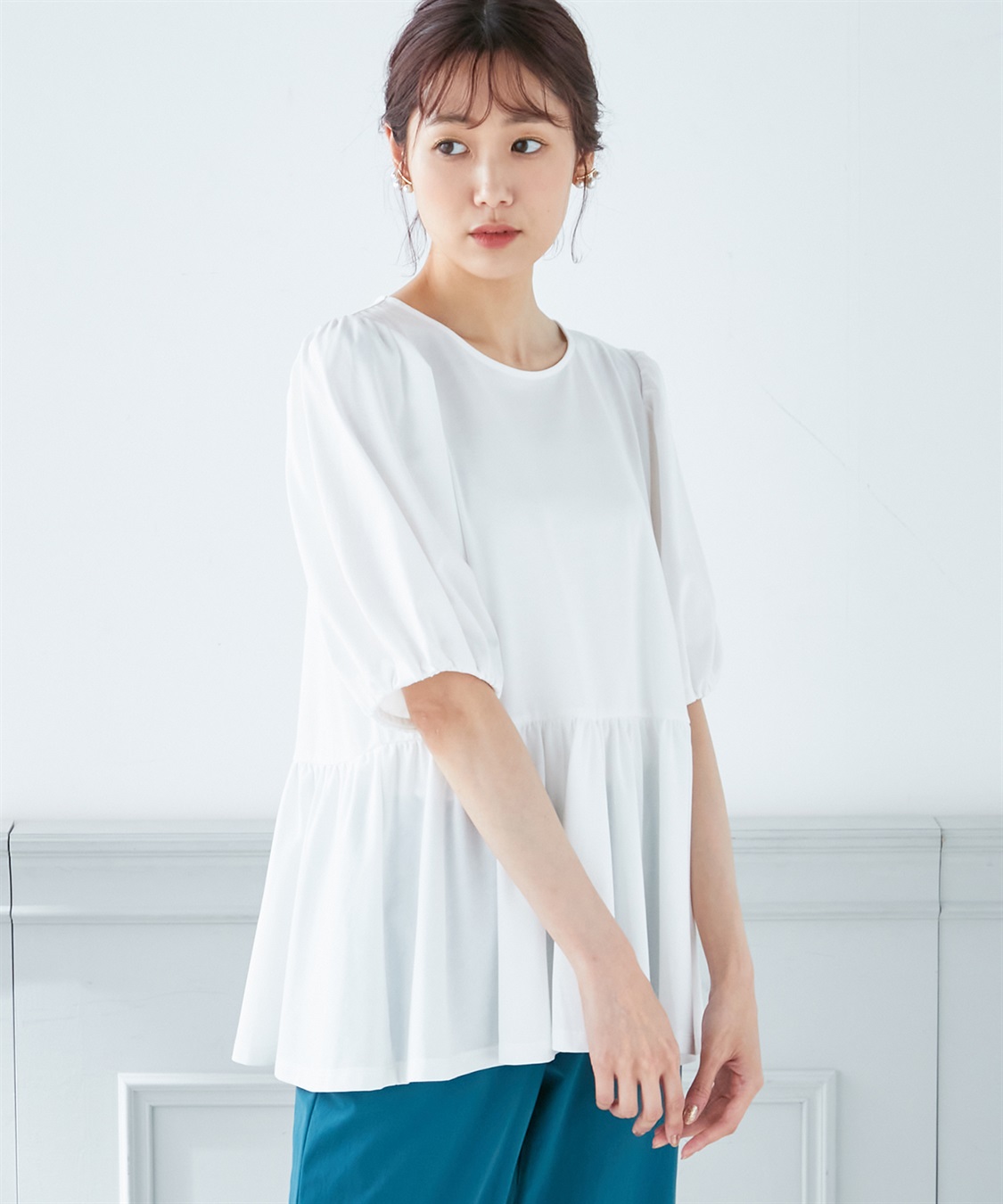 A/C DESIGN BY ALPHA CUBIC 【接触冷感】ティアードカットプルオーバー_variation_2