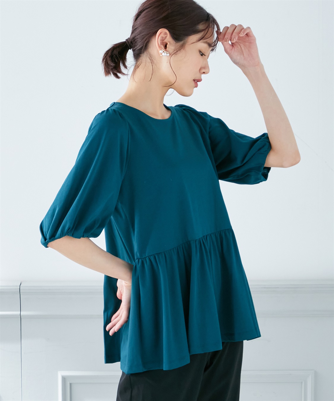 A/C DESIGN BY ALPHA CUBIC 【接触冷感】ティアードカットプルオーバー_variation_3