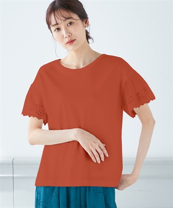 A/C DESIGN BY ALPHA CUBIC 刺しゅうスリーブプルオーバー_variationthumb_2