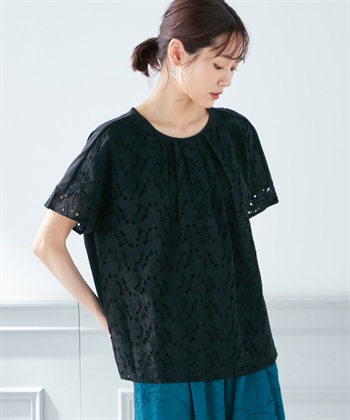 A/C DESIGN BY ALPHA CUBIC 【接触冷感】フロント刺しゅうプルオーバー_variationthumb_1