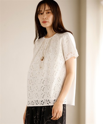 A/C DESIGN BY ALPHA CUBIC 【接触冷感】フロント刺しゅうプルオーバー_variationthumb_2