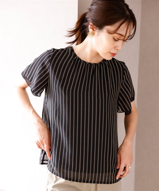 FIGNO ストライプブラウス ビッグシルエット ストライプ シャツ 通販 - ディノス