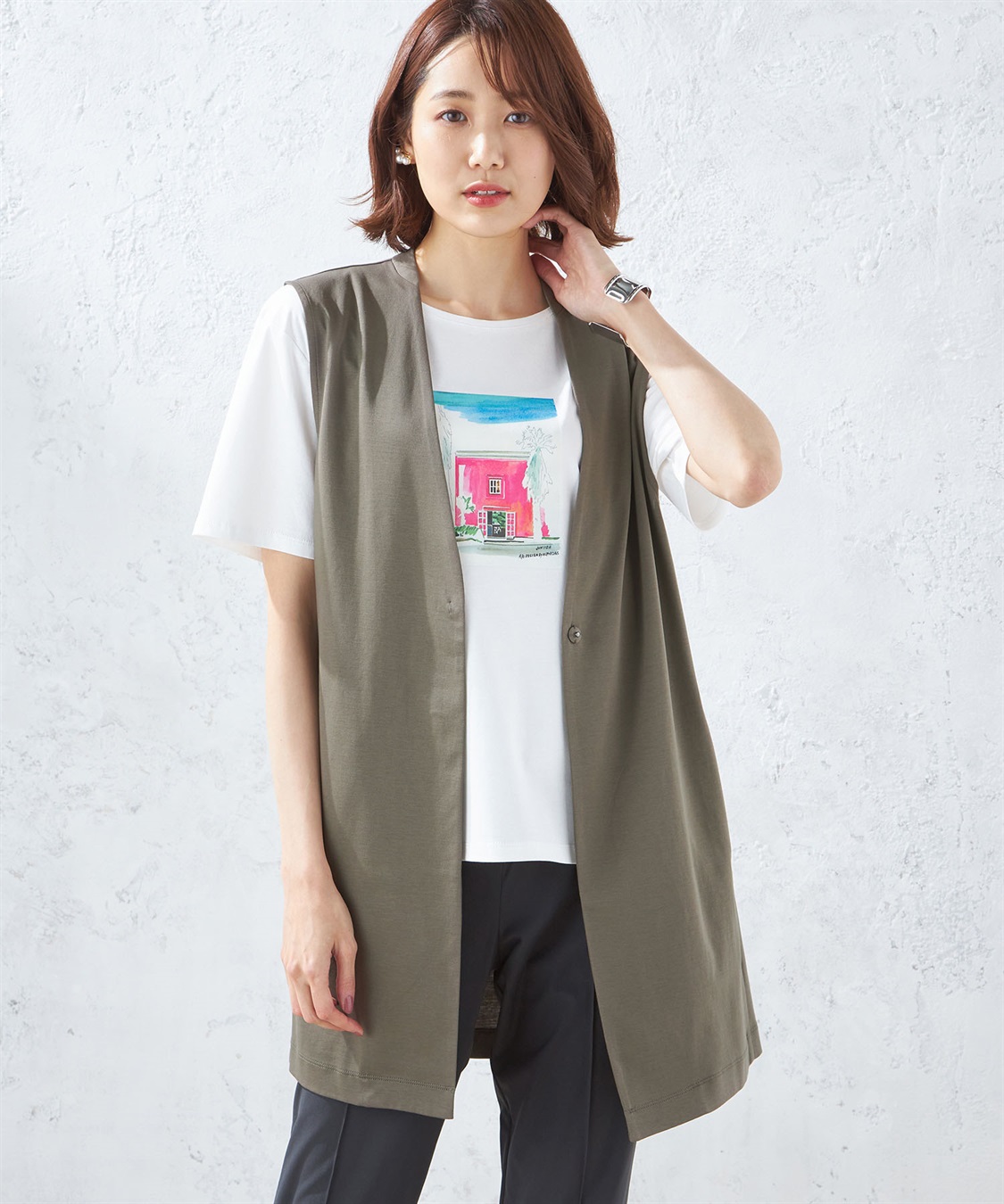 A/C DESIGN BY ALPHA CUBIC 【接触冷感】ジレジャケット_variation_2