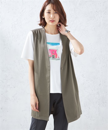 A/C DESIGN BY ALPHA CUBIC 【接触冷感】ジレジャケット_variationthumb_2