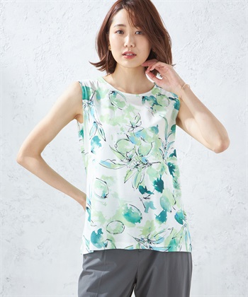 A/C DESIGN BY ALPHA CUBIC フルーツプリントノースリーブプルオーバー_variationthumb_2