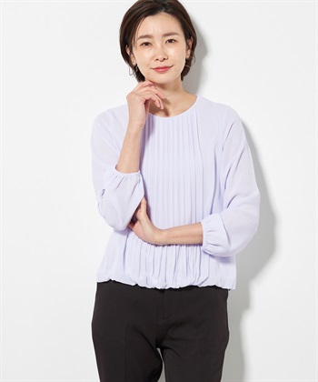 A/C DESIGN BY ALPHA CUBIC シフォンプリーツTブラウス_variationthumb_1