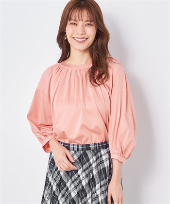 A/C DESIGN BY ALPHA CUBIC ギャザーネックプルオーバー_variationthumb_2