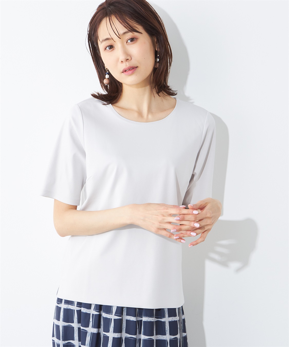 A/C DESIGN BY ALPHA CUBIC ダブルフロントTシャツ_variation_1