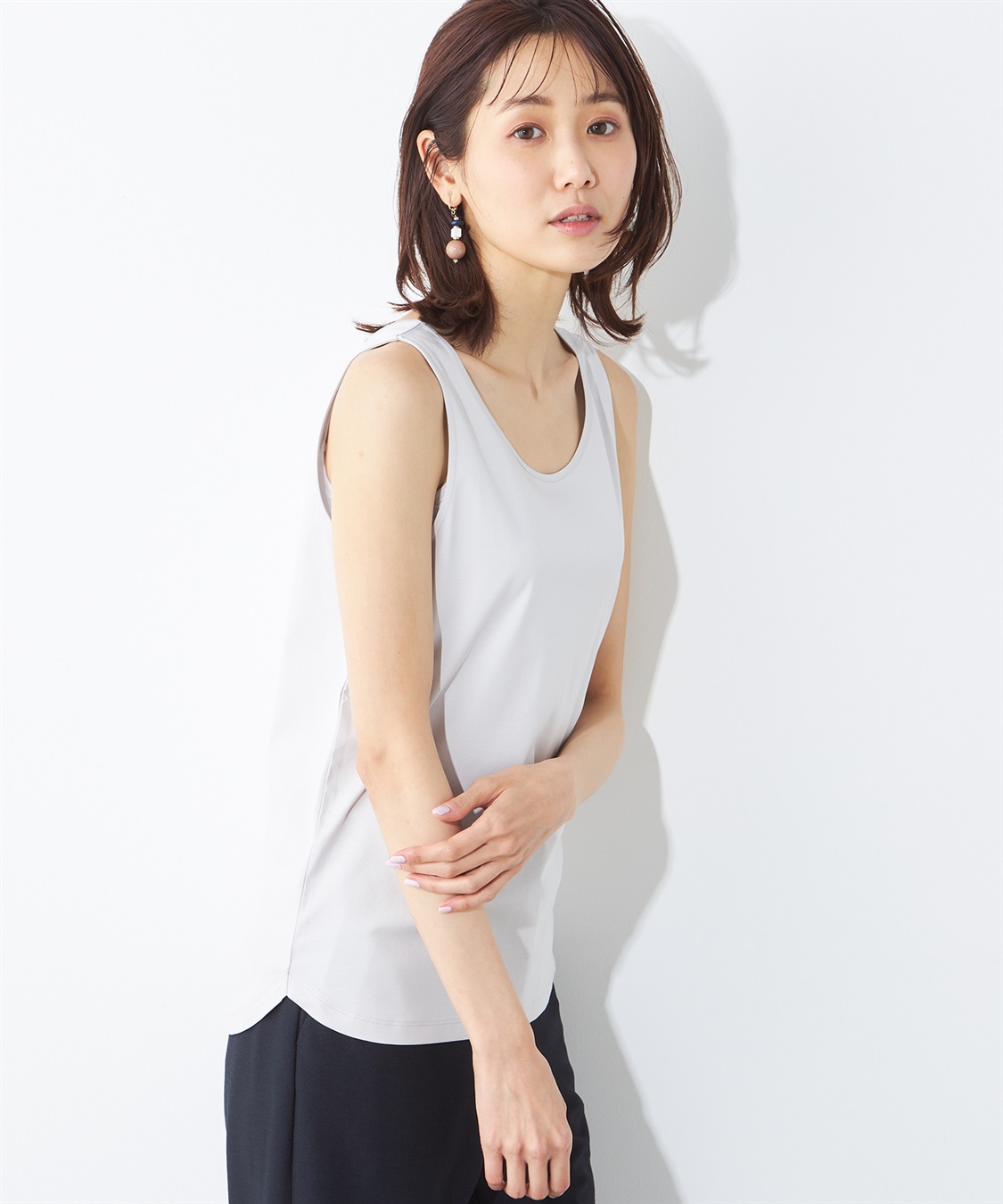 A/C DESIGN BY ALPHA CUBIC 【接触冷感】コットンタンクトップ_variation_1