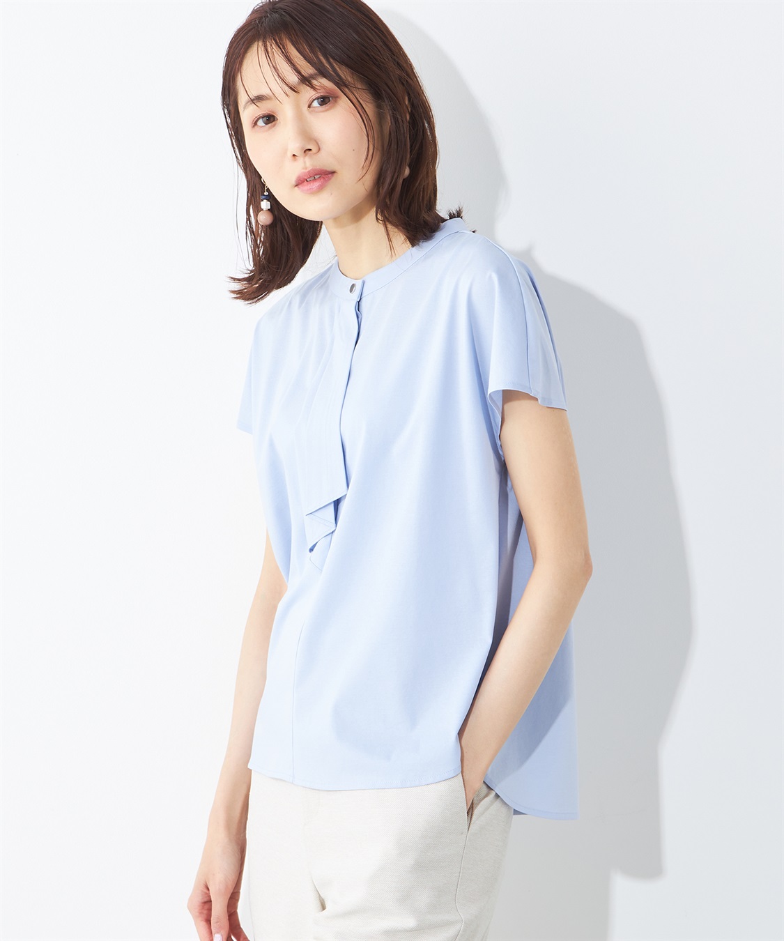 A/C DESIGN BY ALPHA CUBIC 【接触冷感】ボウタイプルオーバー_variation_2