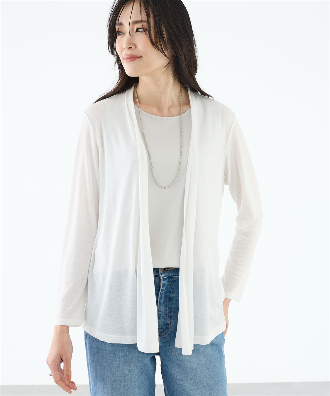 A/C DESIGN BY ALPHA CUBIC フライストッパーカーディガン【接触冷感・UVカット】_variation_3