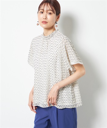 A/C DESIGN BY ALPHA CUBIC シャーリングTブラウス_variationthumb_2