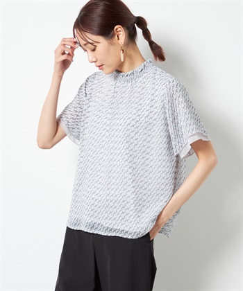 A/C DESIGN BY ALPHA CUBIC シャーリングTブラウス_variationthumb_3