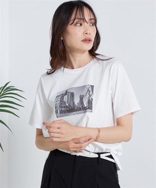 【カーラデル ヴィーニュ】新品 カーラ ビッグ フォト プリント Tシャツ