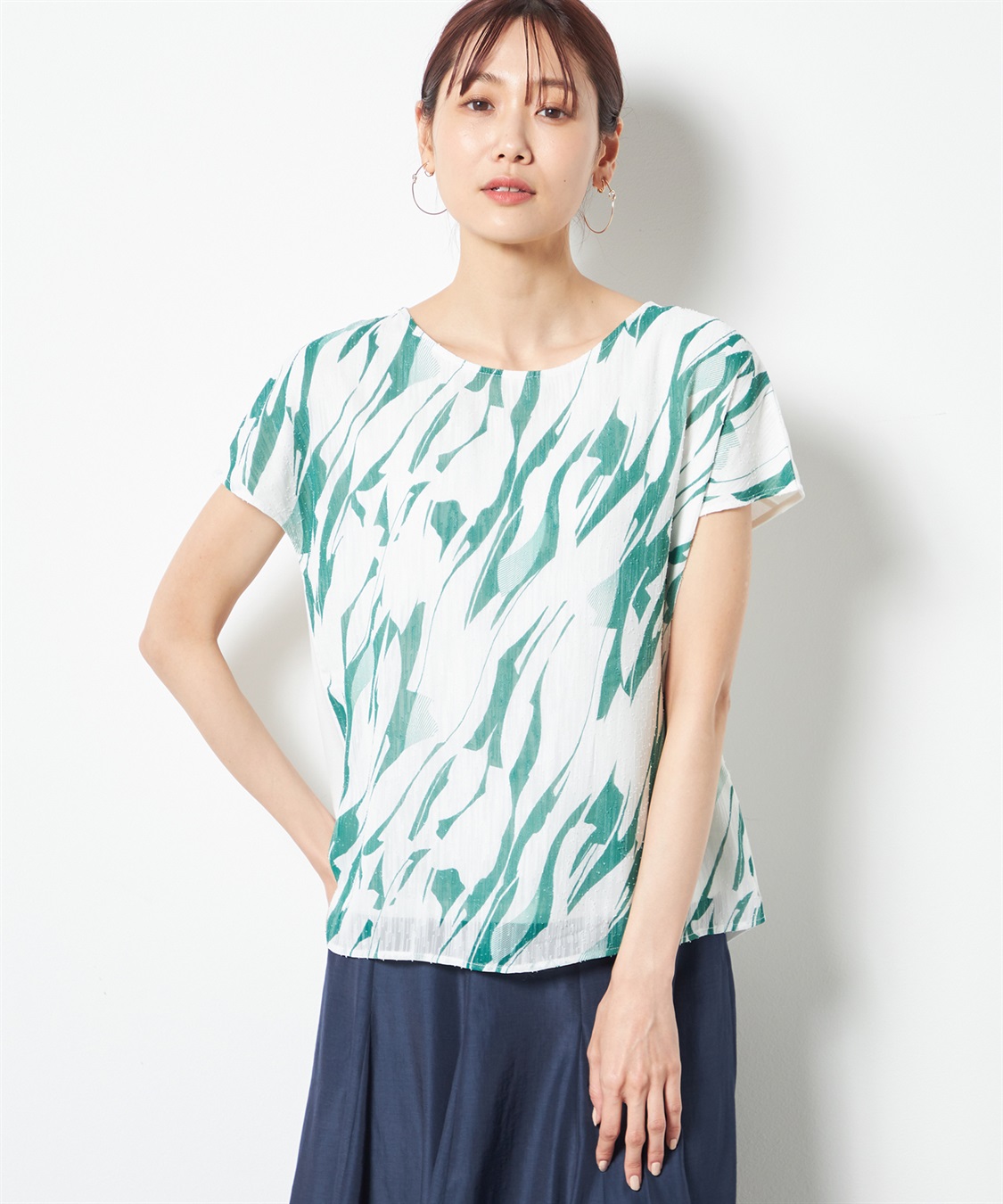 A/C DESIGN BY ALPHA CUBIC フロントプリントプルオーバー_variation_2