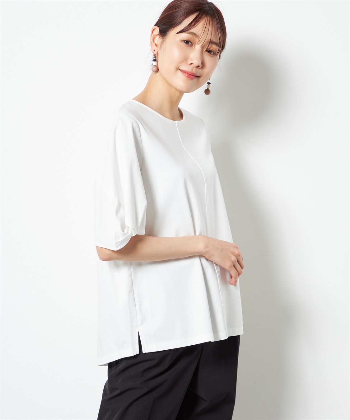 A/C DESIGN BY ALPHA CUBIC 【接触冷感】ツイストスリーブプルオーバー_variation_2